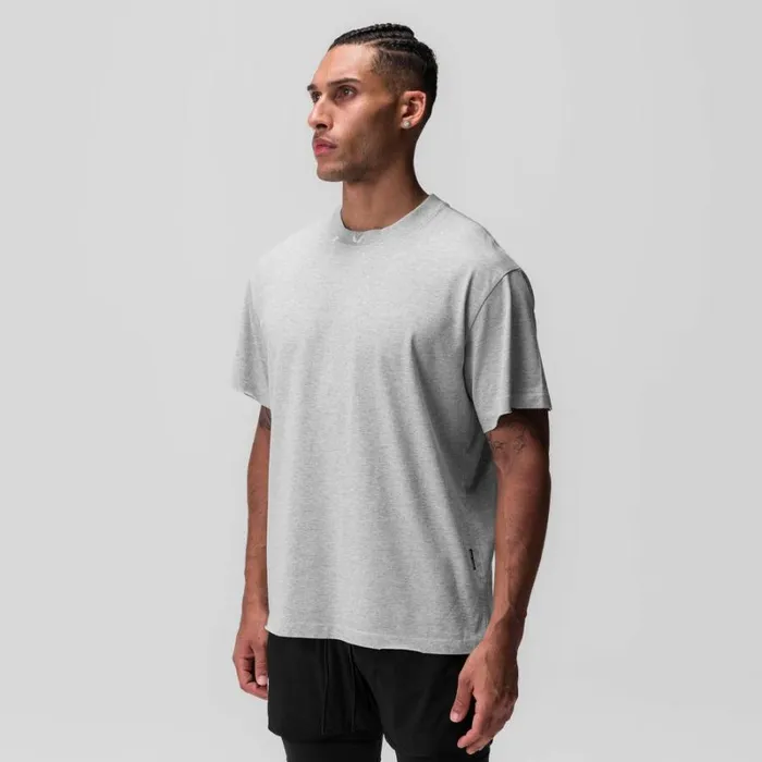 ASRV Short Sleeves Men Tech Essential Relaxed Tee Heather Grey