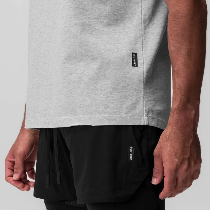 ASRV Short Sleeves Men Tech Essential Relaxed Tee Heather Grey