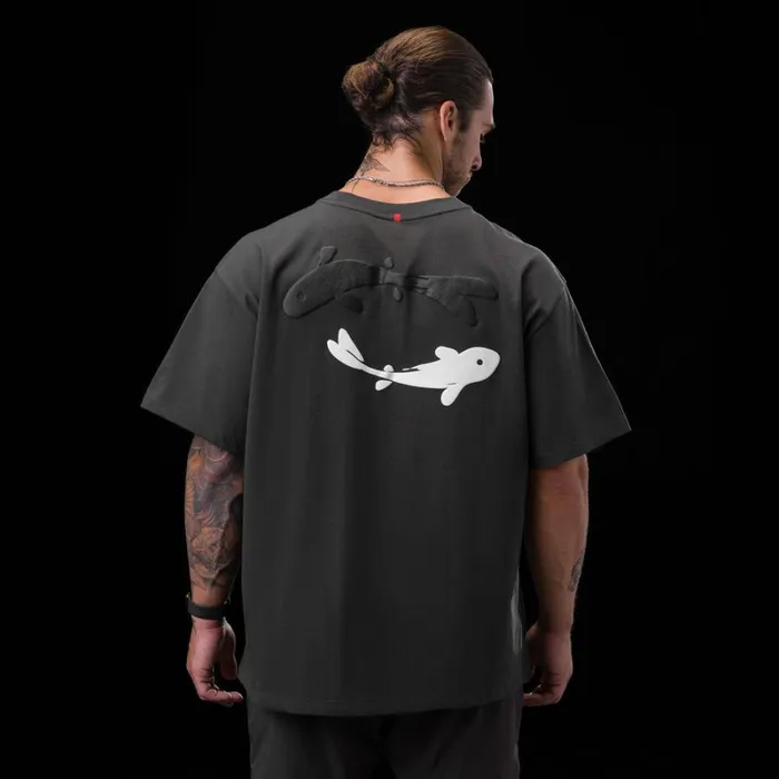 ASRV Short Sleeves Men Tech Essential Relaxed Tee Space Grey 034koi034