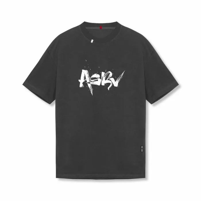ASRV Short Sleeves Men Tech Essential Relaxed Tee Space Grey 034koi034