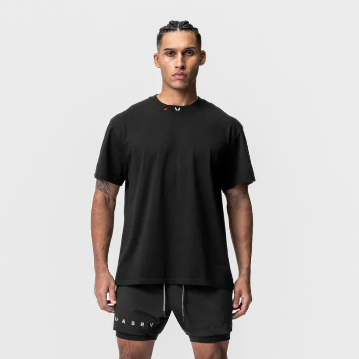 ASRV Short Sleeves Men Technical Essentials Relaxed Tee Black