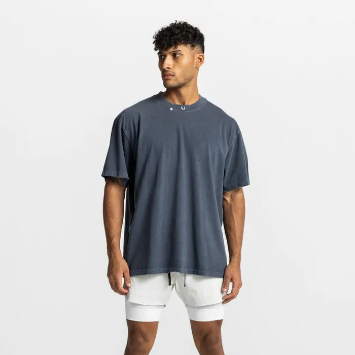 ASRV Short Sleeves Men Technical Essentials Relaxed Tee Faded Navy