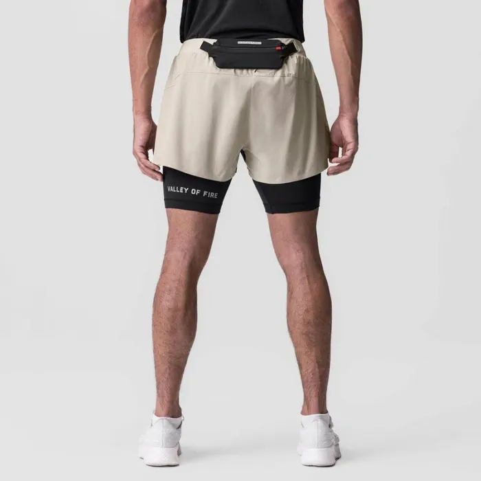 ASRV Shorts Men Ripstop 3034 Belt Pack Short Beigeblack