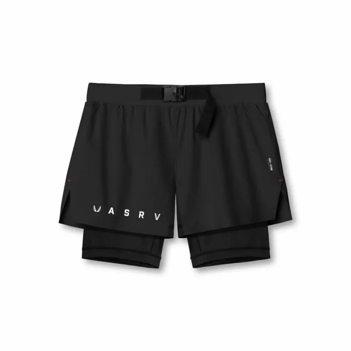 ASRV Shorts Men Ripstop 3034 Belt Pack Short Dusk Blackblack
