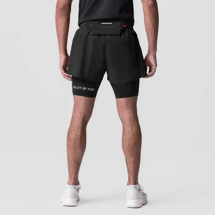 ASRV Shorts Men Ripstop 3034 Belt Pack Short Dusk Blackblack