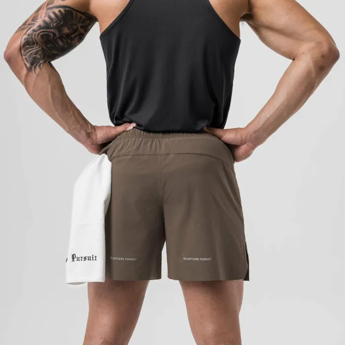 ASRV Shorts Men Ripstop 6034 Perforated Short Deep Taupe