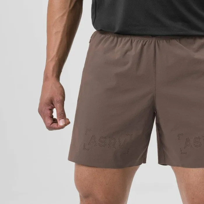 ASRV Shorts Men Ripstop 6034 Perforated Short Deep Taupe