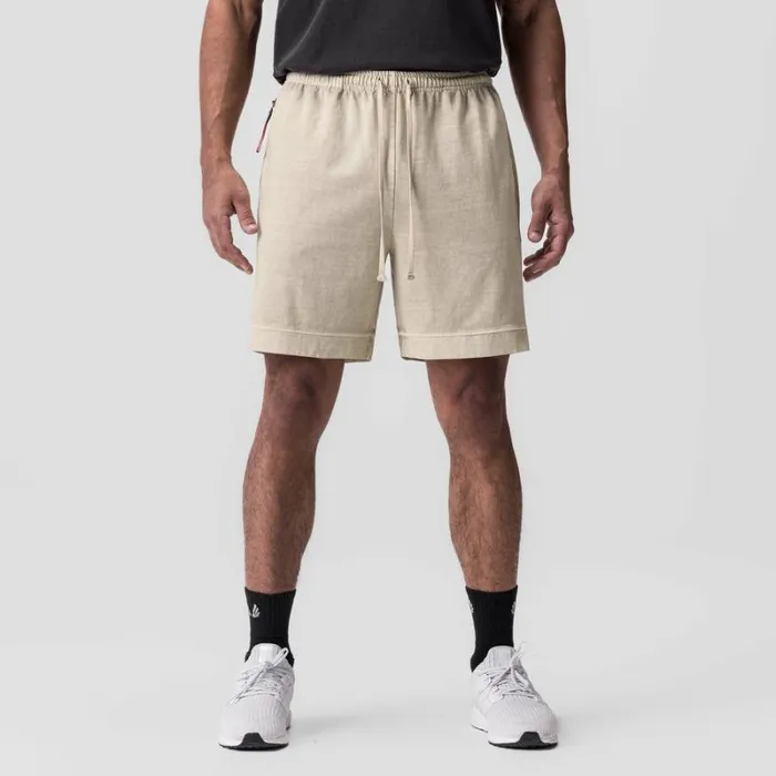 ASRV Shorts Men Tech Essential Sweat Short Faded Beige