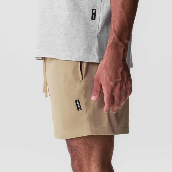 ASRV Shorts Men Tech Essential Sweat Short Khaki
