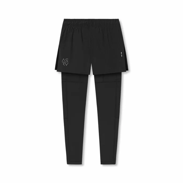 ASRV Shorts Men TetraLite 2in1 High Split Legging Short Black 034cyber034black