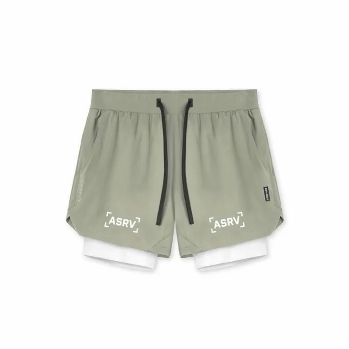 ASRV Shorts Men TETRALITE 5034 Liner Short Sagewhite