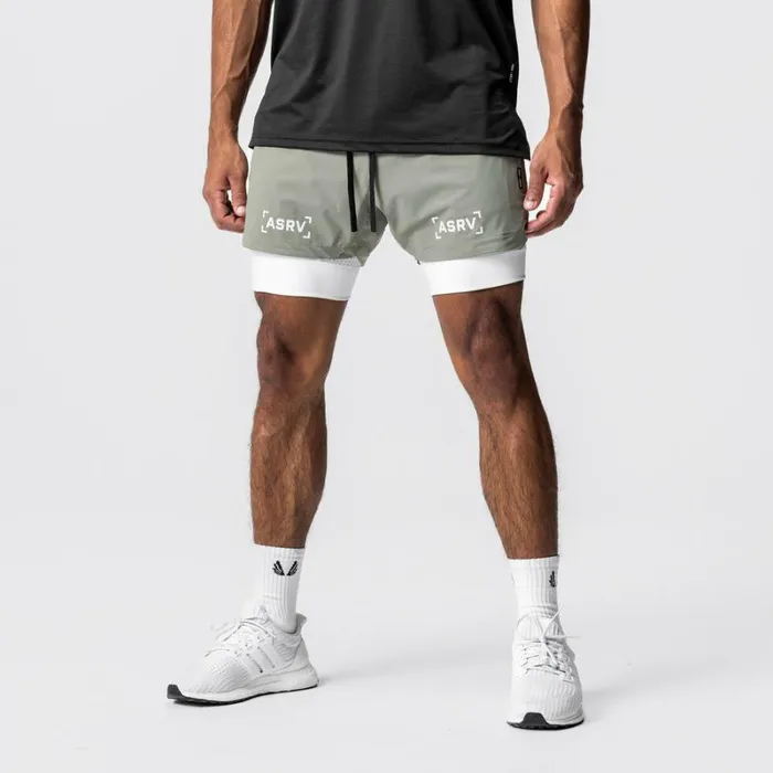 ASRV Shorts Men TETRALITE 5034 Liner Short Sagewhite
