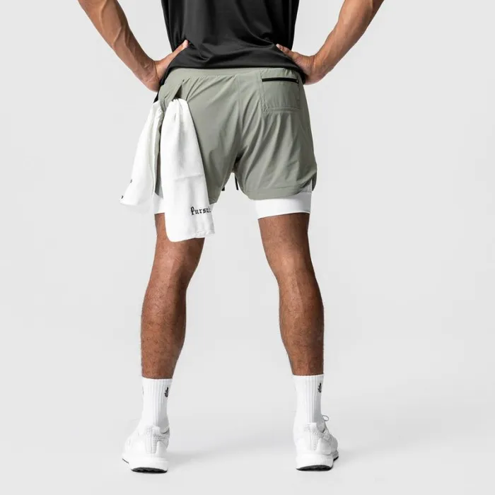 ASRV Shorts Men TETRALITE 5034 Liner Short Sagewhite