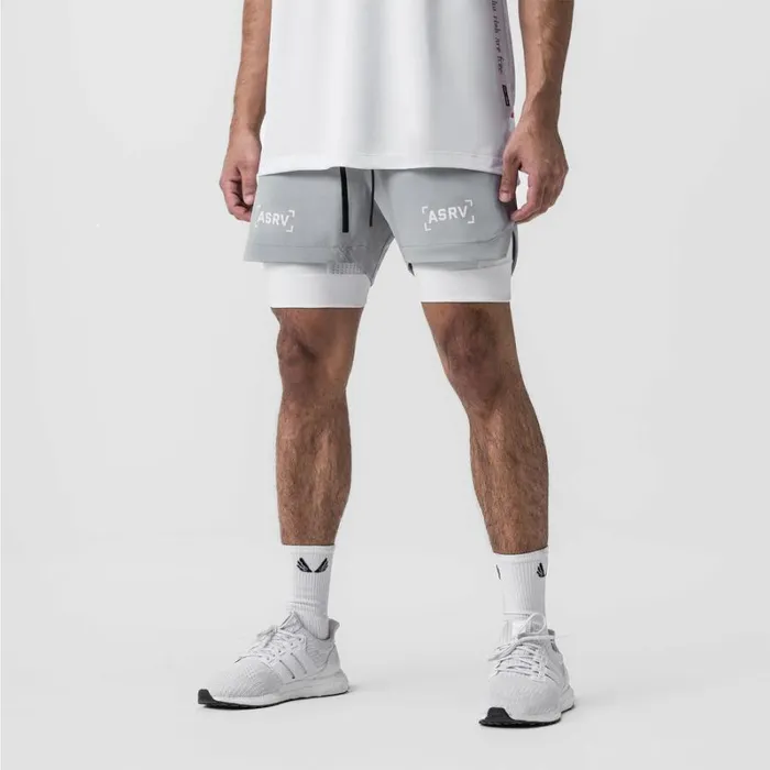 ASRV Shorts Men TetraLite 5034 Liner Short Slate Grey 034bracket034white