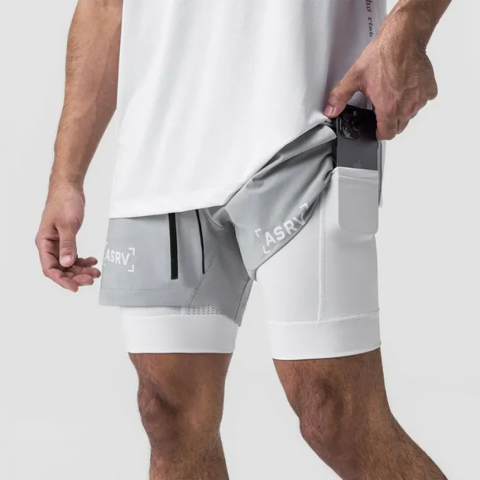 ASRV Shorts Men TetraLite 5034 Liner Short Slate Grey 034bracket034white