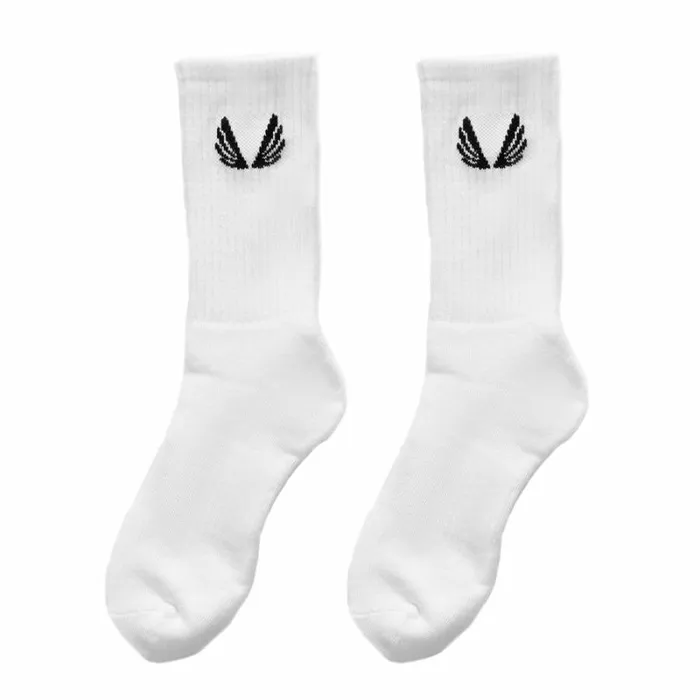 ASRV Socks and Underwear Men Essential Crew Socks 3 Pair White