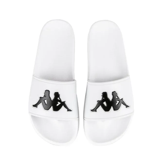 Authentic Adam 2 Slides 8211 White Black White Black Footwear Kappa Slides