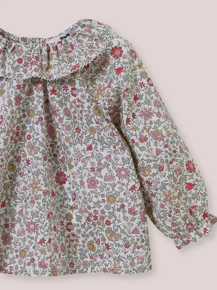 Baby Birth Cyrillus Godington Motif Shirt Made With Liberty Fabric Lib Godington Park