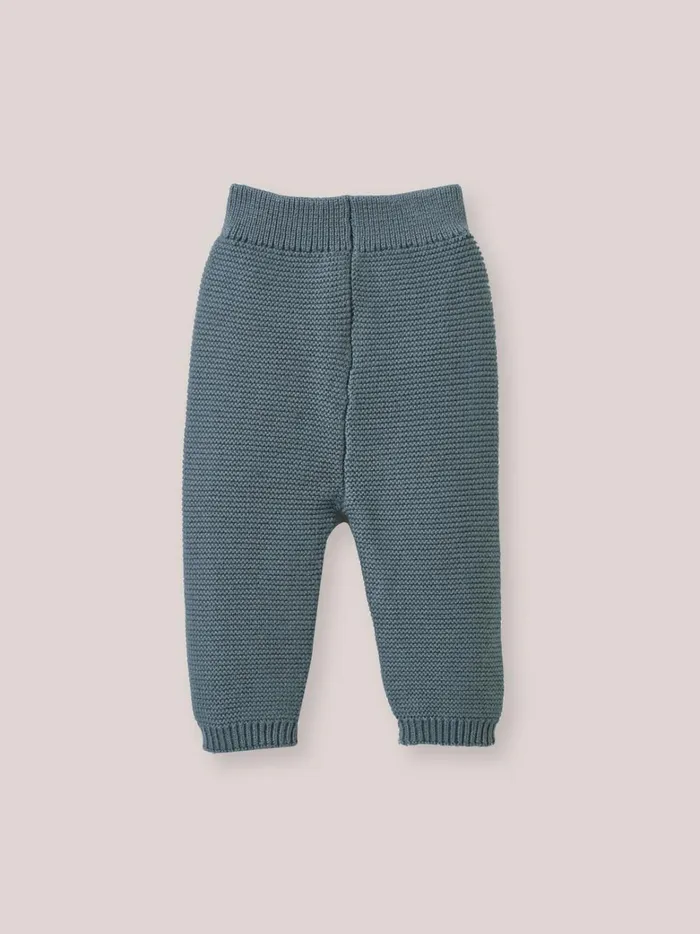 Baby Birth Cyrillus Organic Cotton And Wool Leggings Glacier