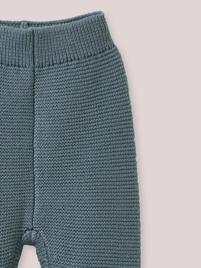 Baby Birth Cyrillus Organic Cotton And Wool Leggings Glacier