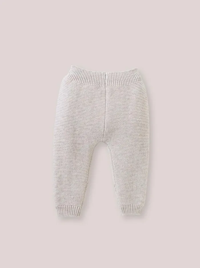 Baby Birth Cyrillus Wool And Cashmere Leggings Beige Chine