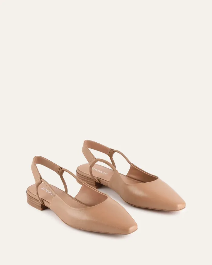 BALLET jomercer Women Larissa dress flats tan leather
