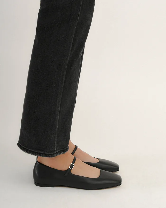 BALLET jomercer Women Serenity casual flats black leather