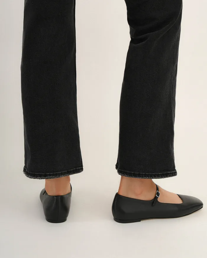 BALLET jomercer Women Serenity casual flats black leather