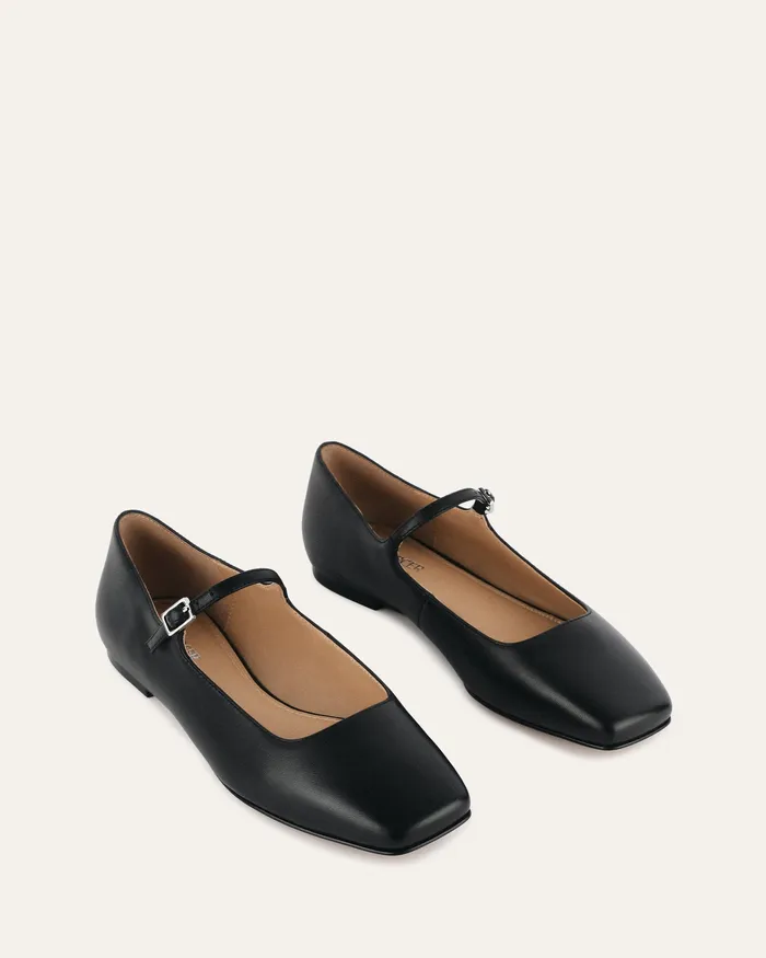 BALLET jomercer Women Serenity casual flats black leather