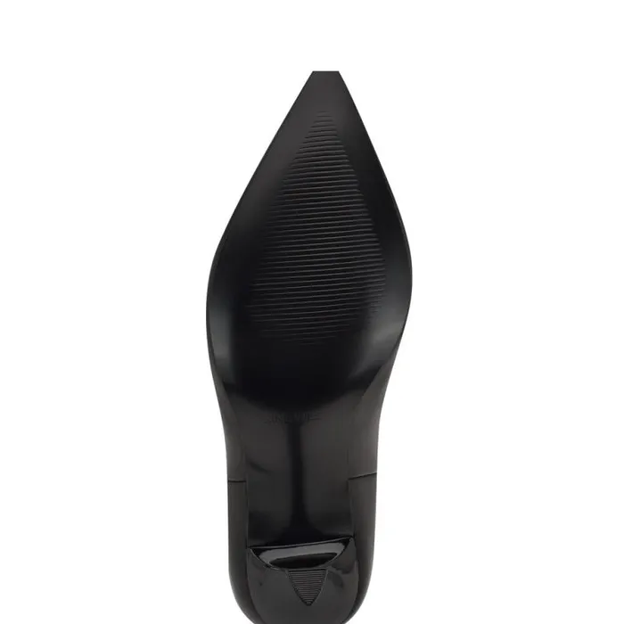 Bayli Cuffed Dress Booties Blackwhite Leather Women Nine West Boots and Booties