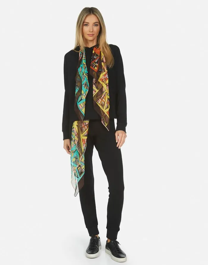 Belinda Scarf Black Tribal Women Lauren Moshi Hoodies