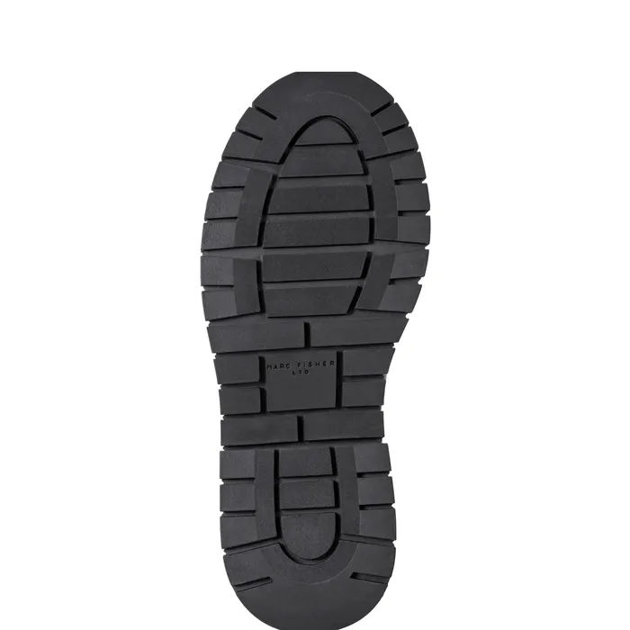 Bermida Lug Sole Bootie Black Leather Casual Boots Marc Fisher Women