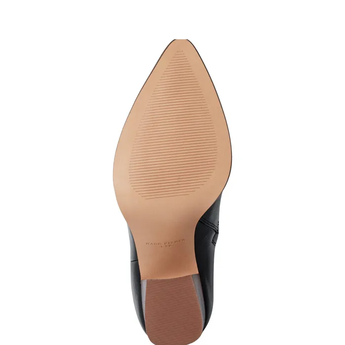 Booties Marc Fisher Women Melysa Dress Bootie Black Leather