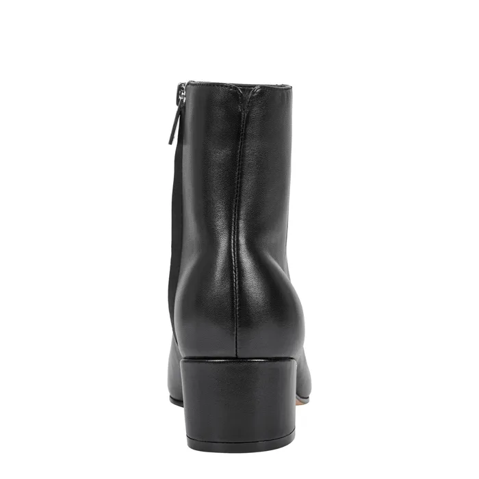 Booties Women Marc Fisher Leonna Ankle Bootie Black Leather