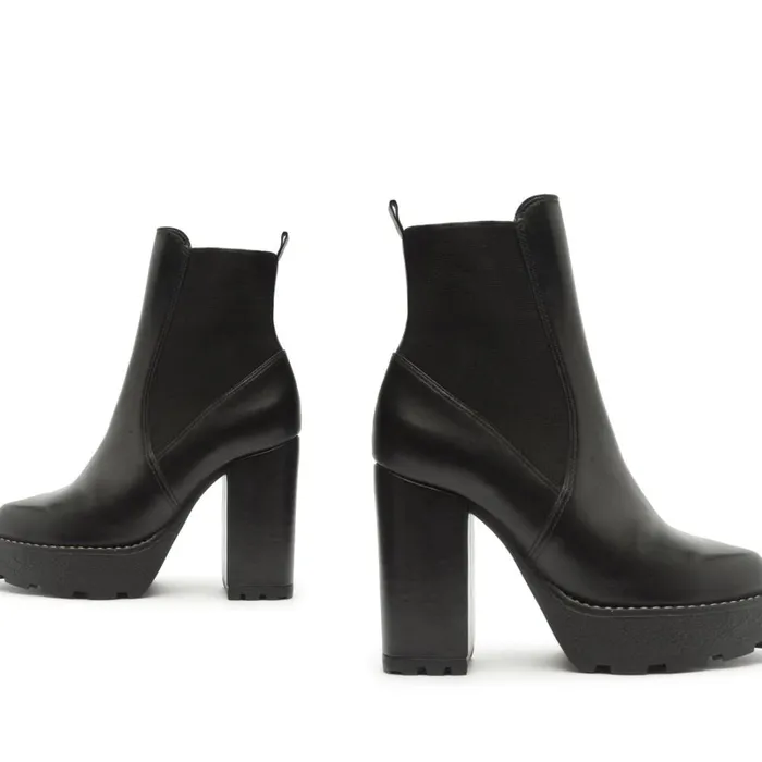 Boots Billie Platform Leather Bootie Black Schutz Shoes Booties