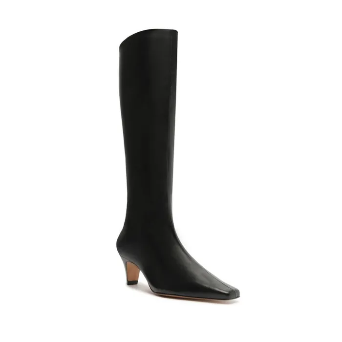 Boots Dellia Up Leather Boot Black Schutz Shoes Boots