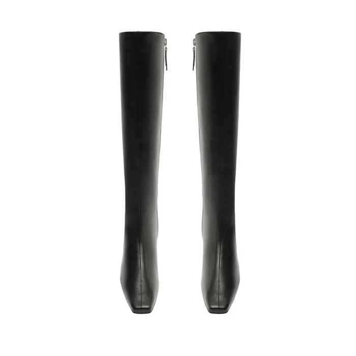 Boots Dellia Up Leather Boot Black Schutz Shoes Boots