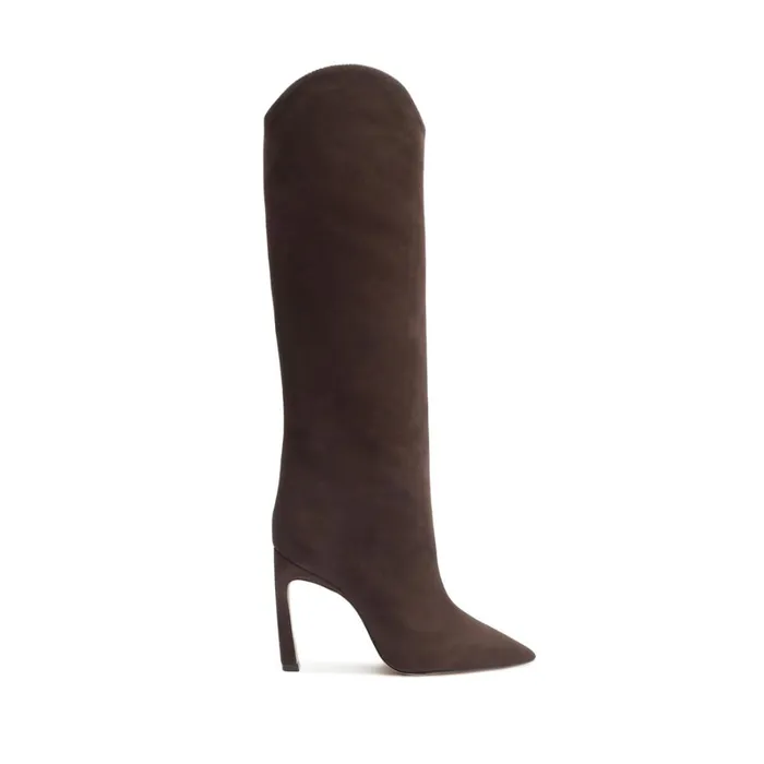 Boots Maryana Sculpt Nubuck Boot Dark Chocolate Schutz Shoes Boots