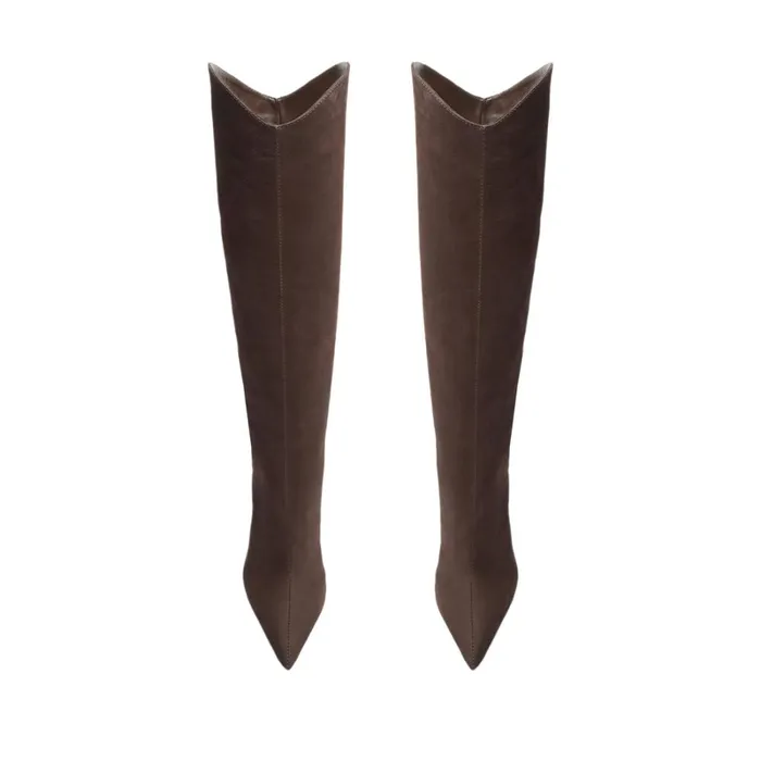 Boots Maryana Sculpt Nubuck Boot Dark Chocolate Schutz Shoes Boots