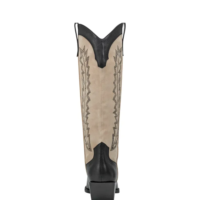 Boots Women Roselle Western Boot Black Leather Marc Fisher