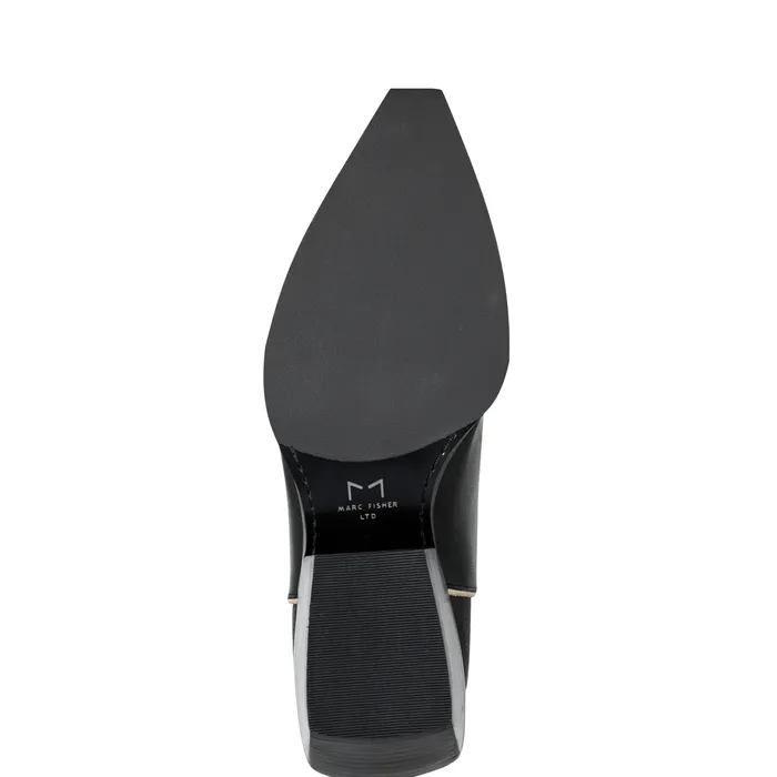 Boots Women Roselle Western Boot Black Leather Marc Fisher