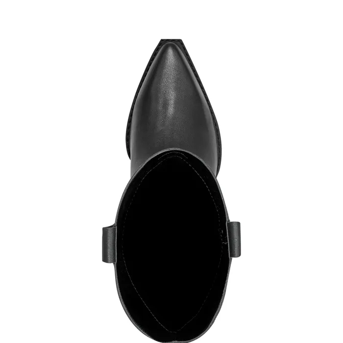 Boots Women Roselle Western Boot Black Leather Marc Fisher