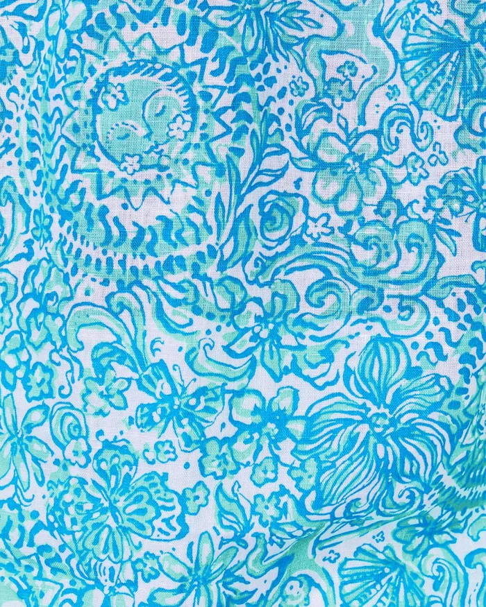 Bottoms Women Lilly Pulitzer 27034 South Ocean High Rise Straight Leg Jean Lemon Meringue