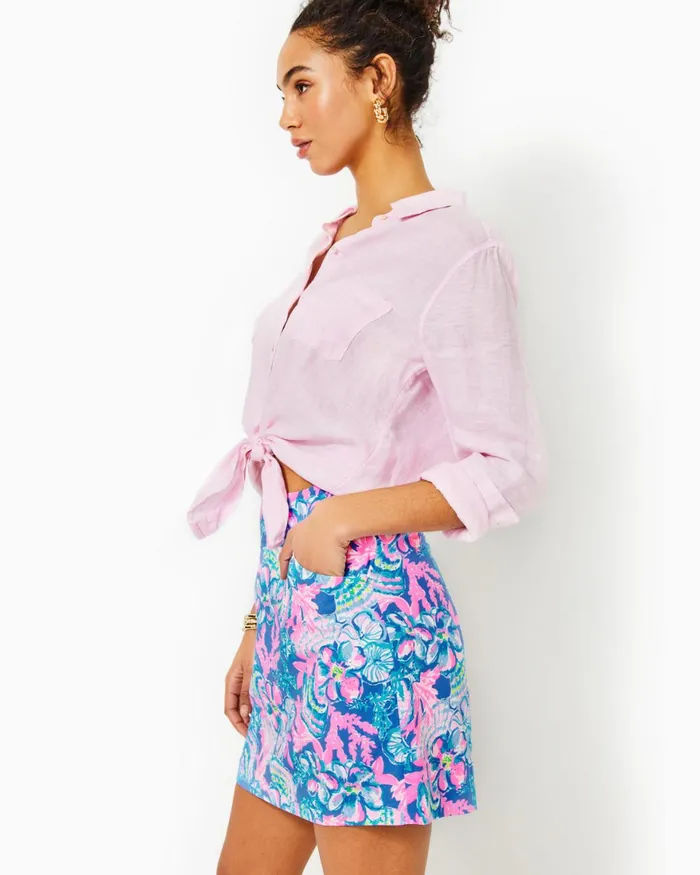 Bottoms Women Lilly Pulitzer Jonas HighWaisted Skort Blue Tang Sitting Seaside Bottoms Women Lilly Pulitzer Jonas HighWaisted Skort Blue Tang Sitting Seaside