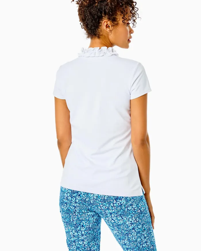 Bottoms Women Lilly Pulitzer UPF 50 Luxletic 28034 Corso Pant Blue Peri Performance Seersucker