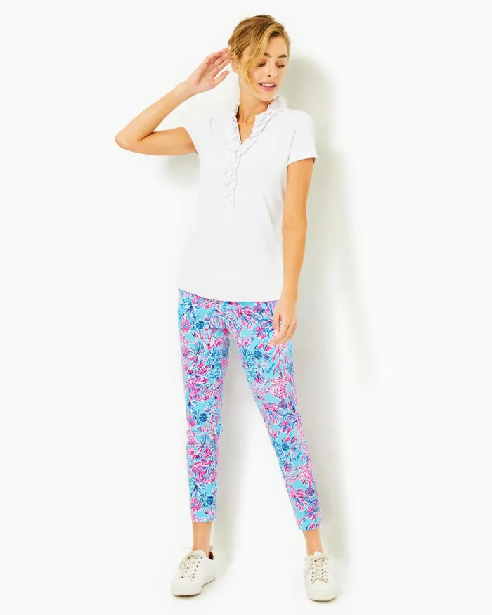 Bottoms Women Lilly Pulitzer UPF 50 Luxletic 28034 Corso Pant Celestial Blue Seek And Sea Golf Bottoms Women Lilly Pulitzer UPF 50 Luxletic 28034 Corso Pant Celestial Blue Seek And Sea Golf