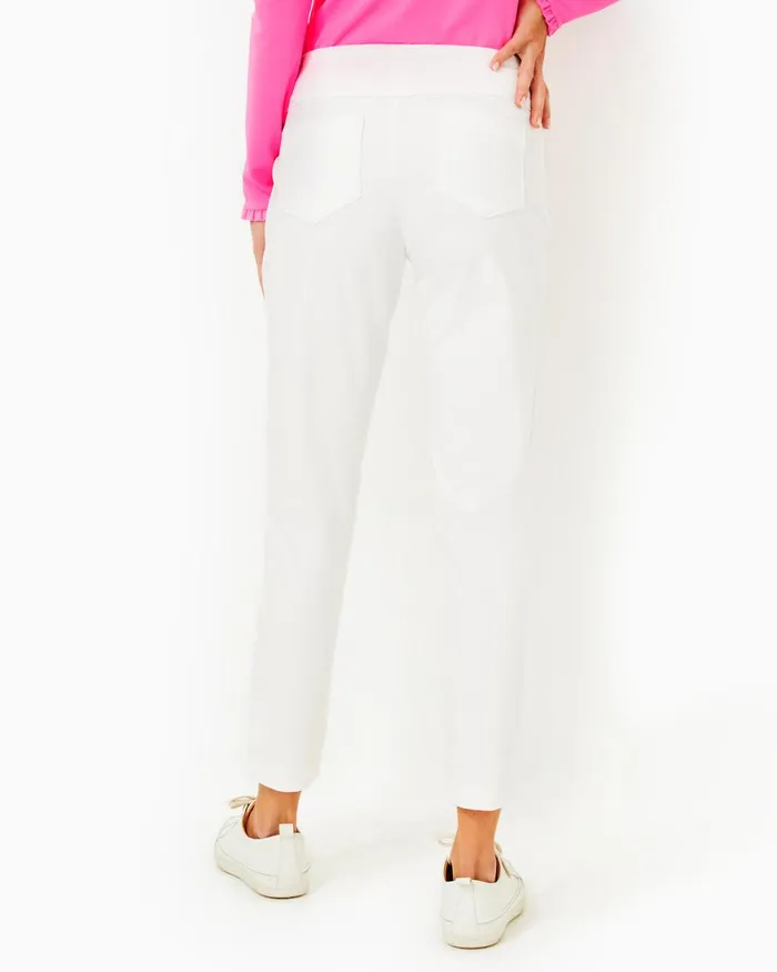 Bottoms Women Lilly Pulitzer UPF 50 Luxletic 28034 Corso Pant Resort White