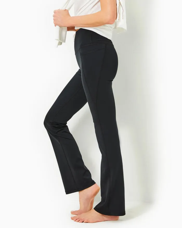 Bottoms Women Lilly Pulitzer UPF 50 Luxletic 315034 Carpe Vita Flare Legging Onyx Bottoms Women Lilly Pulitzer UPF 50 Luxletic 315034 Carpe Vita Flare Legging Onyx