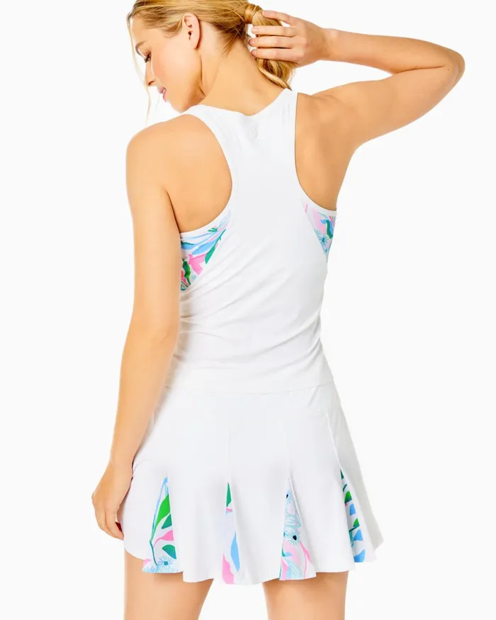 Bottoms Women Lilly Pulitzer UPF 50 Luxletic Taynora Skort Resort White Holding Court Engineered Skort Bottoms Women Lilly Pulitzer UPF 50 Luxletic Taynora Skort Resort White Holding Court Engineered Skort