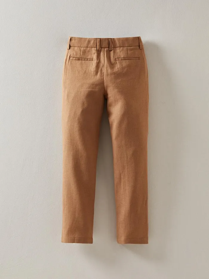 Boys Clothing Cyrillus Occasion Wear Linen Trousers